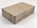 U.S. Army WWII, empty cardboard box for "10 First Aid Packets" Carlisle red