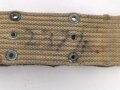 U.S. Army pistol belt, khaki, most likely WWII era, uncleaned