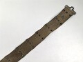 U.S. Army pistol belt, khaki, most likely WWII era, uncleaned