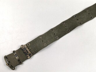 U.S. Army M-1956 pistol belt. Used, total length as is 102cm