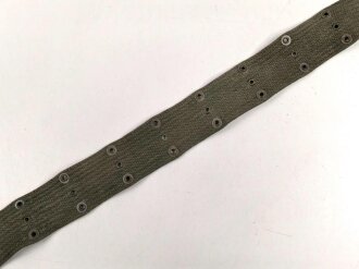 U.S. Army M-1956 pistol belt. Used, total length as is 102cm