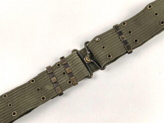 U.S. Army M-1956 pistol belt. Used, total length as is 109cm