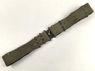 U.S. Army M-1956 pistol belt. Used, total length as is 109cm