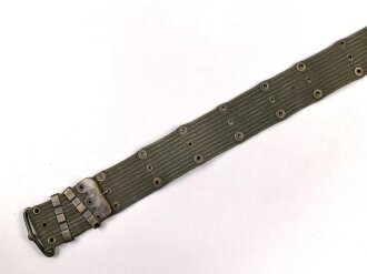 U.S. Army M-1956 pistol belt. Used, total length as is 109cm