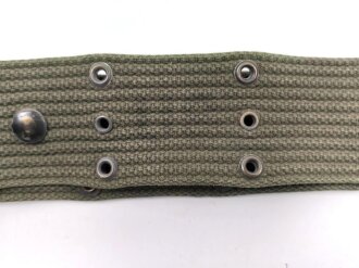 U.S. Army  pistol belt. OD, used, total length as is 112cm