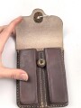 U.S. Brown leather magazine pouch, private purchase, good condition