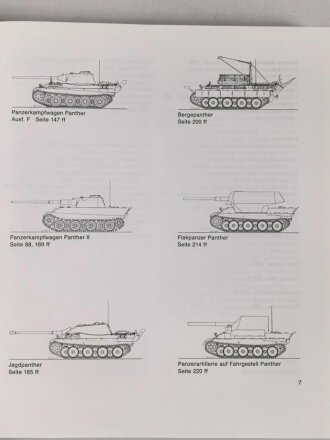 "Der Panzer-Kampfwagen Panther und seine Abarten" Erweiterter Band 9 der Serie Militärfahrzeuge, 335 Seiten, ca. DIN A4, gebraucht