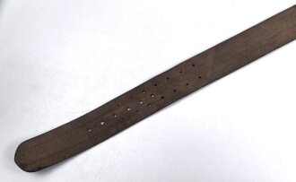 U.S. Army "Sam Browne Belt" blackened leather, total lenght 133cm