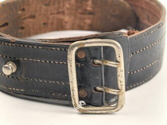 U.S. Army "Sam Browne Belt" black leather,...