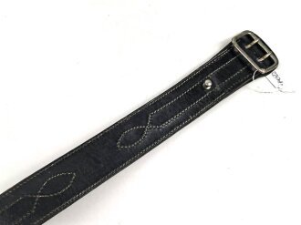 U.S. Army "Sam Browne Belt" black leather, total lenght 133cm97cm