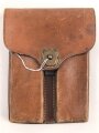 U.S. Army brown leather pistol magazine pouch " Q.M.C. Jeff. 1922 H.E.K."