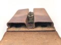 U.S. Army brown leather pistol magazine pouch " Q.M.C. Jeff. 1922 H.E.K."