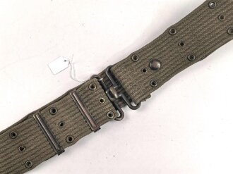 U.S. Army pistol belt, total lenght as is 102 cm, used