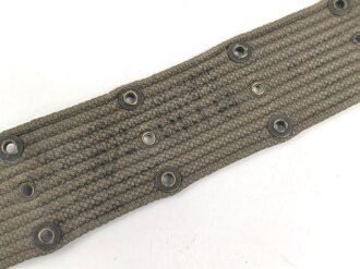 U.S. Army pistol belt, total lenght as is 102 cm, used