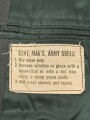 U.S. Army officers 1980 dated Coat, mens , tropical. , size 41L. Pretty sure put together by a collector.