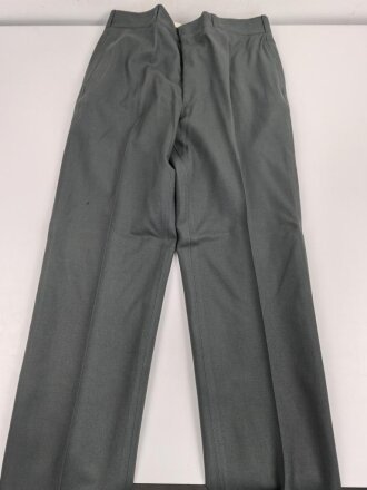 U.S. 1968 dated Trousers Mens, Class A Serge Green Wool . W-36, L-32. Unissued