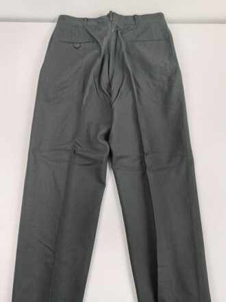 U.S. 1968 dated Trousers Mens, Class A Serge Green Wool . W-36, L-32. Unissued