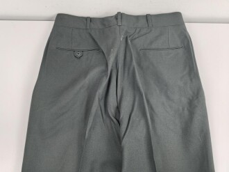 U.S. 1968 dated Trousers Mens, Class A Serge Green Wool . W-36, L-32. Unissued