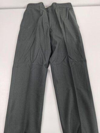 U.S. 1968 dated Trousers Mens, Class A Serge Green Wool . W-36, L-32. Unissued