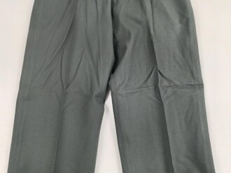 U.S. 1968 dated Trousers Mens, Class A Serge Green Wool . W-36, L-32. Unissued