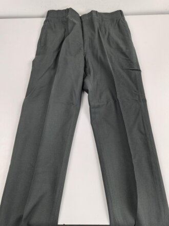 U.S. 1968 dated Trousers Mens, Class A Serge Green Wool ....