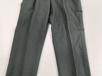 U.S. 1968 dated Trousers Mens, Class A Serge Green Wool . W-36, L-32. Unissued