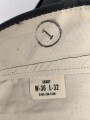 U.S. 1968 dated Trousers Mens, Class A Serge Green Wool . W-36, L-32. Unissued