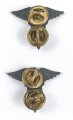 U.S.Army Medical service collar device, pair