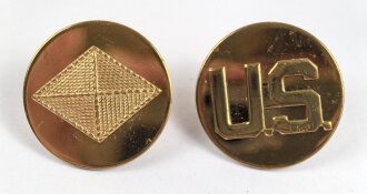 U.S.Army Finance Collar Device, Pair