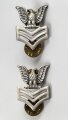 U.S.Navy Enlisted Collar Insignia, Petty Officer 1. Class,  pair