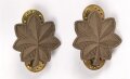 U.S.Army Rank Insignia, brown painted, pair