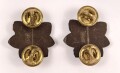 U.S.Army Rank Insignia, brown painted, pair