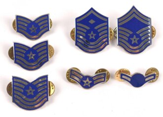 U.S.Air Force Enameled Collar Insignia collection, all singles