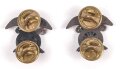 U.S.Army " Quartermaster Corps" Collar Insignia, 20mm high, pair