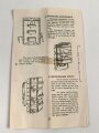 U.S. Army 1944 dated "General Instructions "Use of the Packboard"  used