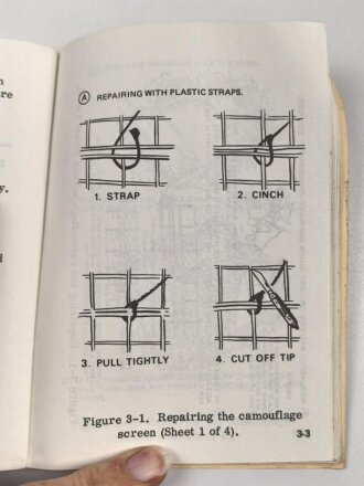 U.S. Army Technical Manual 5-1080-200-10 "Camouflage Screen System" used, U.S. 1985 dated