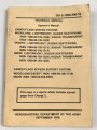 U.S. Army Technical Manual 5-1080-200-10 "Camouflage Screen System" used, U.S. 1985 dated