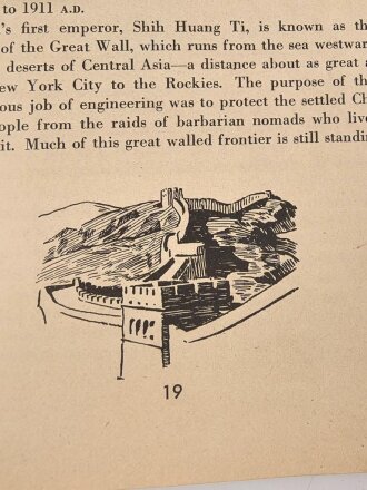 U.S. Army WWII, War Department Education Manual Em 42 G i Roundtable Series "Our Chinese Ally" used, U.S. 1944 dated, 61 pages