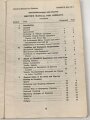 U.S. Army 1955 dated "Headquarters United States Army, Europe, "Transportation and Travel Drivers Manual for Germany" well used, 32 pages