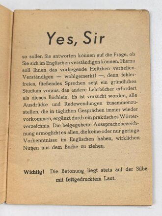 "Yes Sir" - Englische Ausdrücke und...