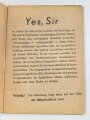 "Yes Sir" - Englische Ausdrücke und Redewendungen die Sie täglich brauchen, Deutsch/englisch, datiert 1945 