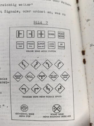 Guide No. 12 "Duties of th Driver and First Echelon Maintenance Guide - Wheeled Vehicles" used, U.S. 1946 dated