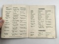 U.S. Technical Manual 30-606 "Restricted German Phrase Book" used, U.S. 1943 dated