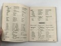 U.S. Technical Manual 30-606 "Restricted German Phrase Book" used, U.S. 1943 dated