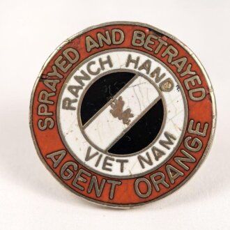 Agent Orange Sprayed and Betrayed Hat Pin 23mm