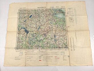 U.S. Army map, Germany "Neustrelitz" Size: 89 x...