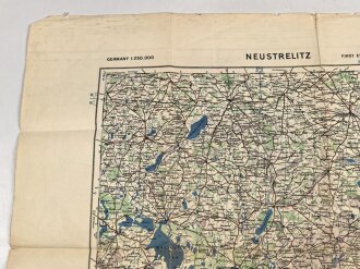 U.S. Army map, Germany "Neustrelitz" Size: 89 x 71 cm, 1943 dated