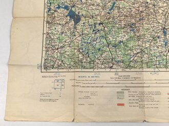 U.S. Army map, Germany "Neustrelitz" Size: 89 x 71 cm, 1943 dated