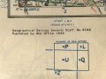 U.S. Army map, Germany "Neustrelitz" Size: 89 x 71 cm, 1943 dated