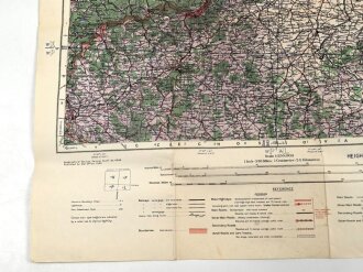 U.S. Army map, Germany "Chemnitz" Size: 76 x 66 cm, 1943 dated